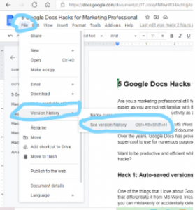 Google Docs Hacks
